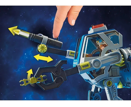 Imagem 6 de 10 de Playmobil Galaxy Police Robô Da Polícia Galáctica 70021