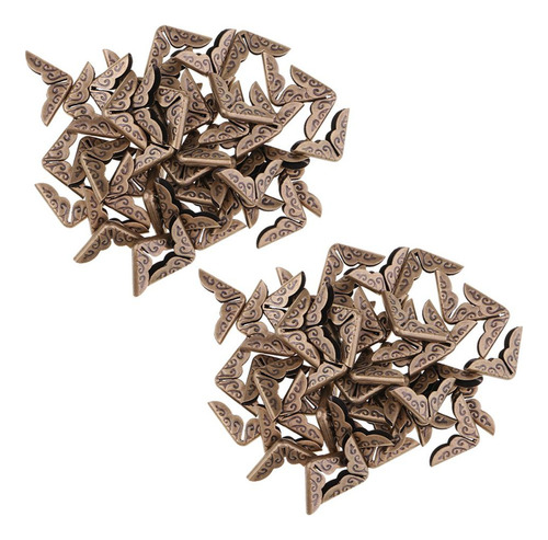 100pcs Carpetas De Libros Protectores De Esquina Adornos