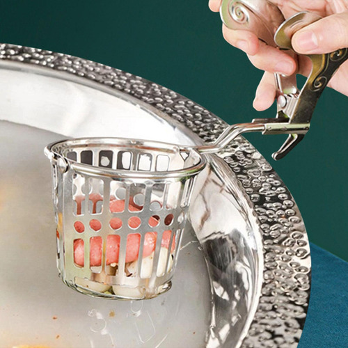 . Coador De Cozinha Anti Escaldadura Alça Para Fritar Colher