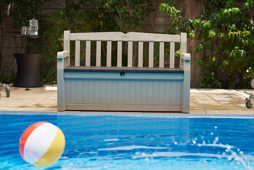 Imagen 8 de 8 de Banco De Jardin Con Almacenamiento Eden Brown