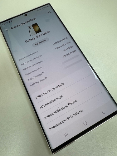 Samsung Galaxy S23 Ultra 256gb 12ram. Perfecto Blanco (Usado)