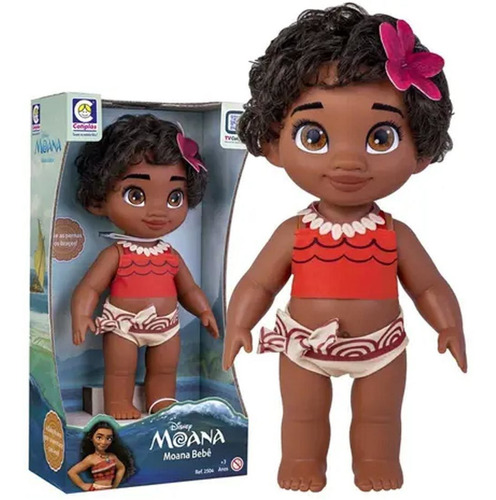 Boneca Moana Bebê Princesa Disney 36 Cm - Cotiplás 2504