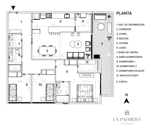Depto 3 Dorm, 3 Baños, Vista Despejada, Amplio Balcón, Ñuñoa