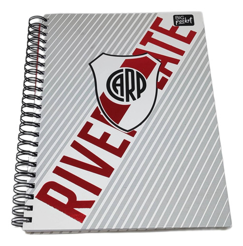 Cuaderno Universitario Tapa Dura Rayado River Plate 50 Hojas