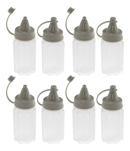 Raynag 8pcs Mini Condiment Squeeze Bottle Sauce Vs7tz