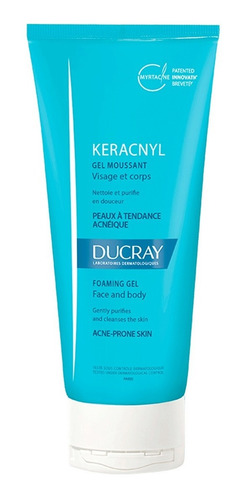 Keracnyl Gel Moussant 200ml Ducray Cara/cuerpo Elimina Acné