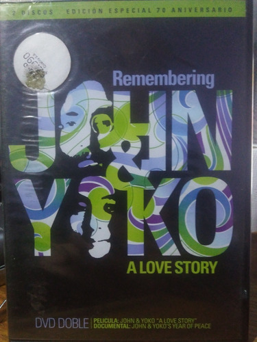 John Y Yoko, Remembering/a Love Story, 2 Dvds Nuevos