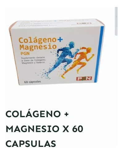 Colágeno + Magnesio Pgn X 60 Capsulas Sabor Sin sabor