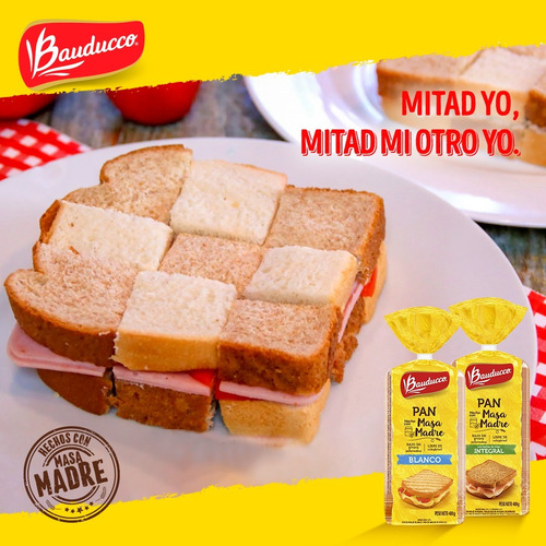 Pan Bauducco Masa Madre Integral 400g Importado