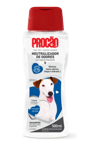 Shampoo Pet Neutralizador De Odores Procão 500ml
