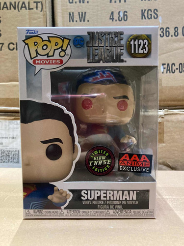 Superman Chase 1123 Justice League Funko Pop Aaa Exclusive