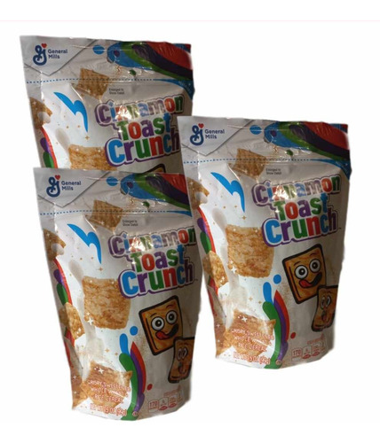 3x Cinnamon Toast Crunch / Cereal Crujiente Endulsado