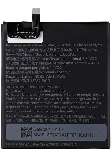 Lenovo Phab 2 Plus Batería De Repuesto 4050mha
