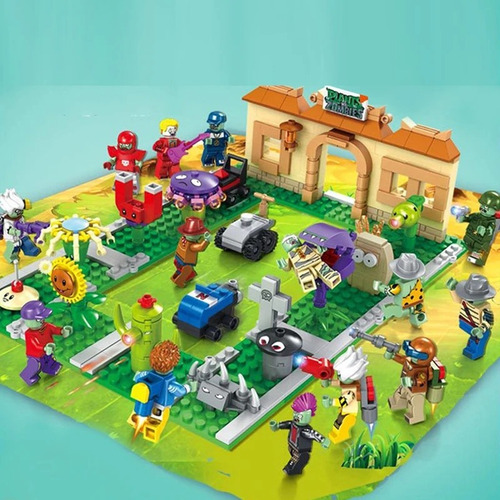 Set Minifiguras Lego Plantas Vs Zombies 
