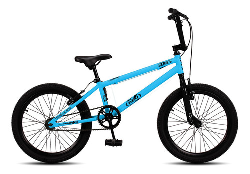 Bicicleta Pro X Bmx Serie 5 Freio V-brake Aro 20 Cor Azul/pto