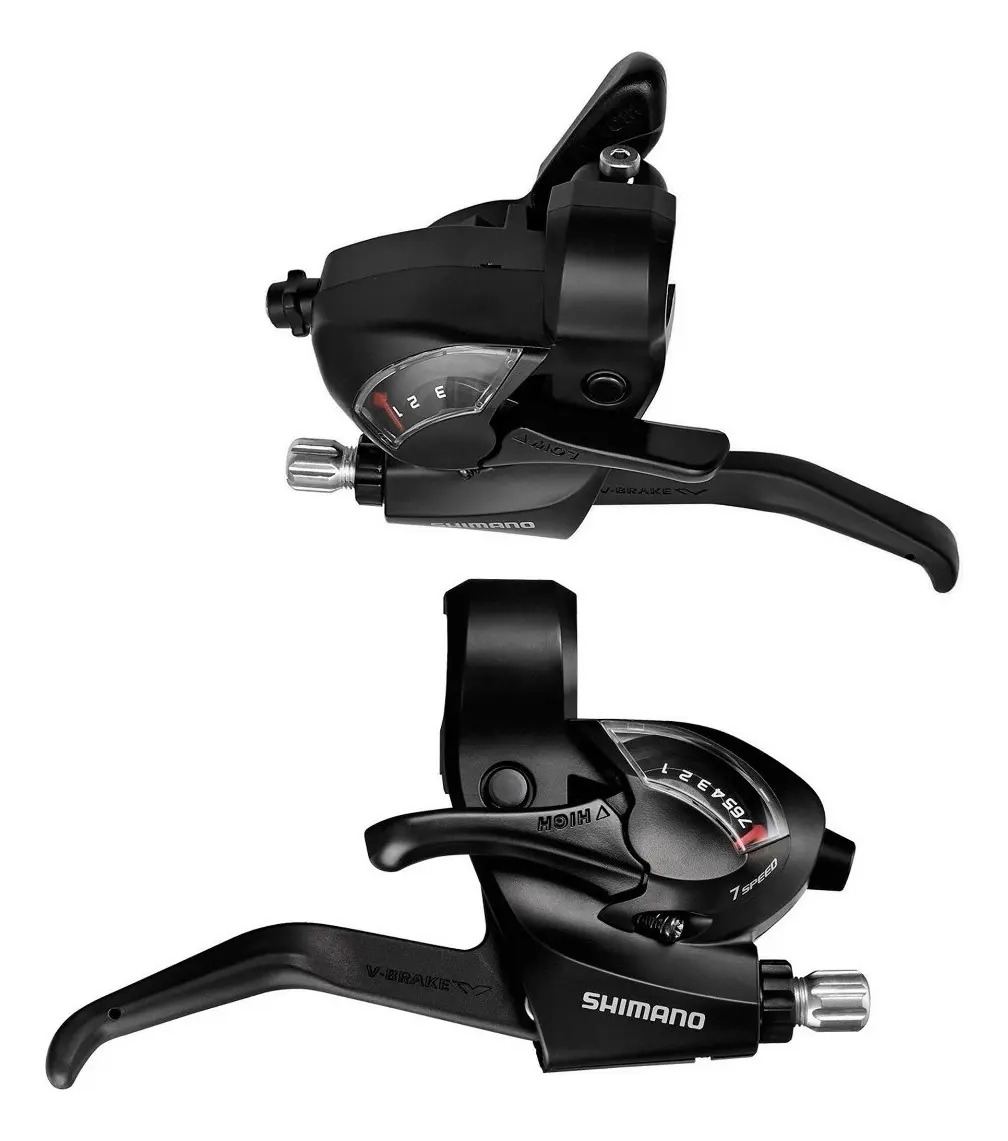 Palancas De Cambios/frenos Shimano Tourney 3x7 Velocidades Negro