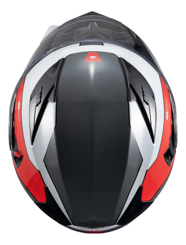 Capacete Escamot Gladiator V3 Reisen Vermelho E Branco 58
