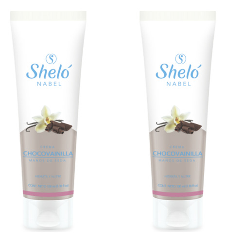 Crema Chocovainilla Manos De Seda Shelo Nabel® 100ml. 2pzs.