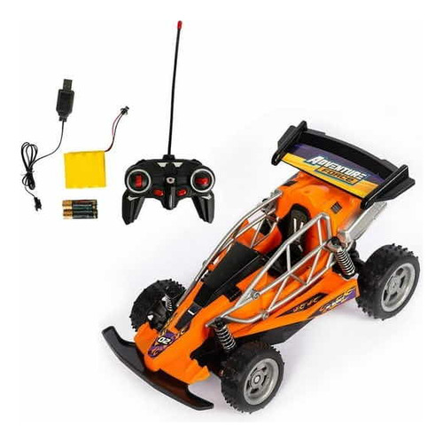 Vehículo Buggy Adventure Force Color Naranja Recargable Rc