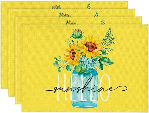 Manteles De Verano Artoid Mode Amarillos Hello Sunshine Sunf