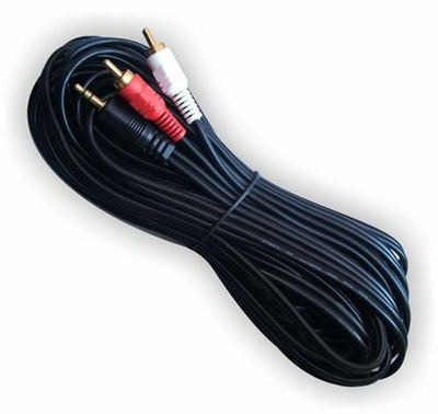 Nisuta Cable Audio Stereo 3.5 A 2 Rca 10m Ns-cau3510