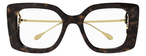 Óculos De Grau Gucci Havana Gg1567o 002-52 Tamanho 52
