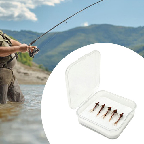 5 Piezas De Señores De Pesca Con Mosca Cebos De Simulación