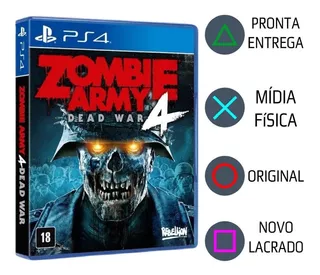 Jogo Zombie Army 4 Dead War Ps4 Novo Midia Fisica Portugues