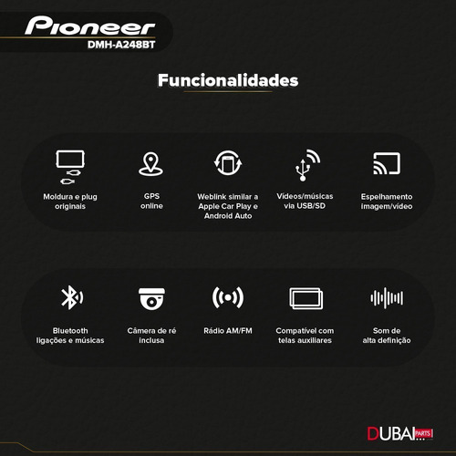 Central Multimidia Pioneer Fiat Idea E Adventure 2011 2012
