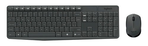 Combo Teclado Y Mouse Inalambrico Logitech Mk235 Usb 1000dpi