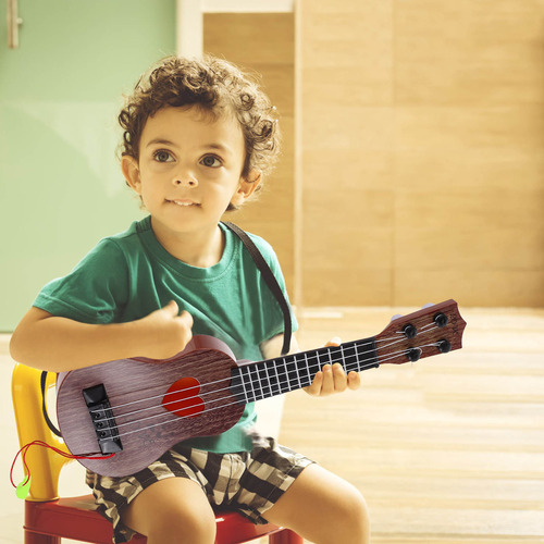 U Puzzle De Ukelele Con Guitarras Para Niños