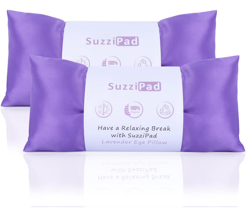 SuzziPad Almohada De Ojos De Lavanda Para Meditación, Yoga.