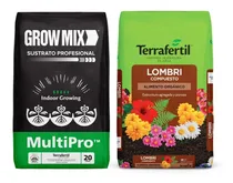 Comprar Sustrato Growmix Terrafertil Multipro 20lts Con Lombri 50lts