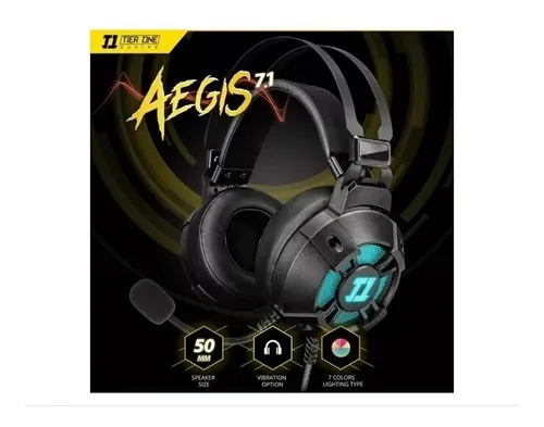 Audifonos Gamer T1 Aegis 7.1 Surround Pc Mac Ps4 Wisat Cuotas