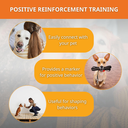 Clicker De Adiestramiento Para Perros Con Correa De Muñec...