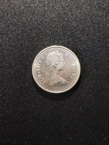 Moneda 25 Cents Canada 1985 Reina Isabel 2 Elizabeth Ii (Usado)