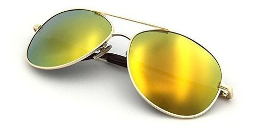 Style Classic Aviator Sunglasses, Polarized, 100% Uv