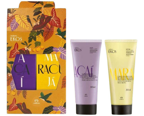 Set Kit Crema Natura Ekos Maracuya Y Acai 200ml Ed Especial