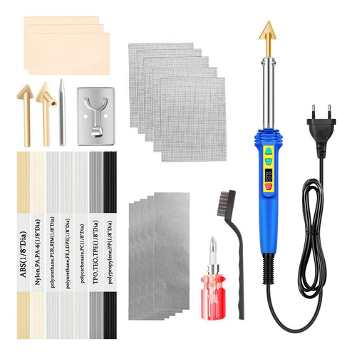 Kit De Soldadura De Plástico, 100 W Led De Temperatura Ajust