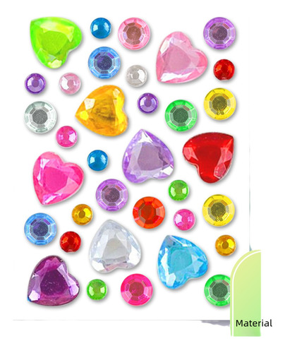 Cor Mista De Diamante Redondo De Flor De Ameixa - 4,5* 6 Cm