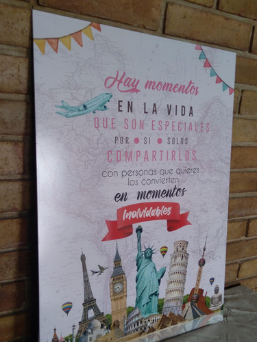 Imagen 8 de 8 de Cartel Bodas De Madera 70 X 50 Cm Con Atril Incluido