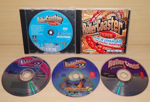 Rollercoaster Tycoon, Corkscrew Follies, 2, Wacky Worlds, 3 (Usado)