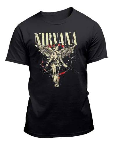 Camiseta Nirvana Grunge Banda Rock Md4 100% Algodão