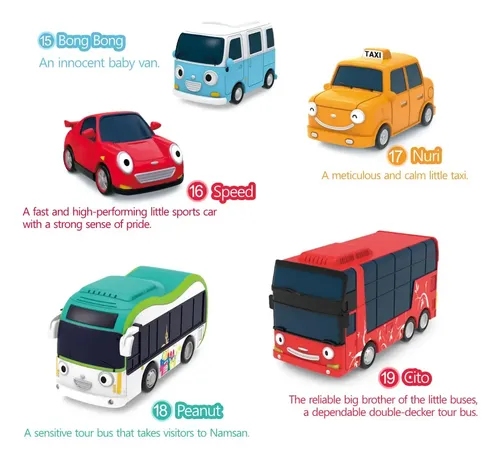 Conjunto Toy Tayo The Little Bus Special Friends Com O Segun