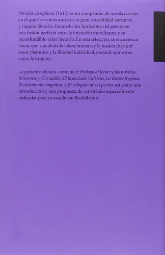 Novelas Ejemplares. Miguel De Cervantes Saavedra