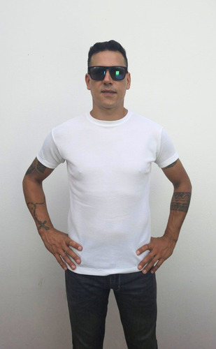 Remera Hombre Lisa Manga Corta Hombre Con Expande Del S -2xl