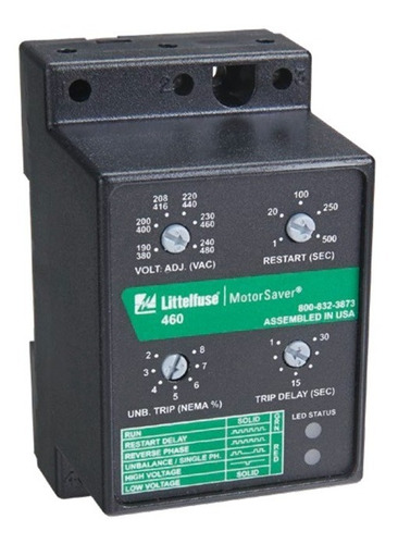 Monitor De Voltaje Trifásico Modelo 460 190-480v (1 Pieza)