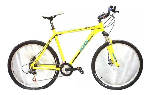 Bicicleta Mountain Bike Sbk Matrix Aluminio R26 21v Shimano + Linga 