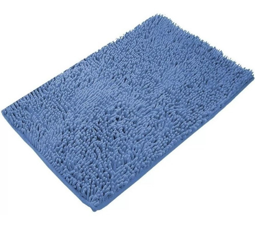 Alfombra Baño Shaggy Pelo Largo Antideslizante 59x37cm X12 U