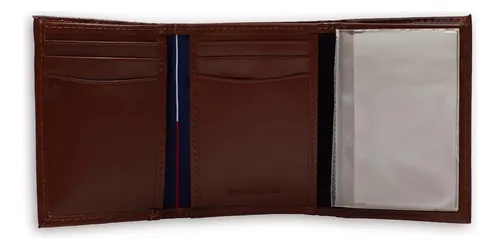 Billetera Tommy Hilfiger De Piel Triple Para Hombre En Color